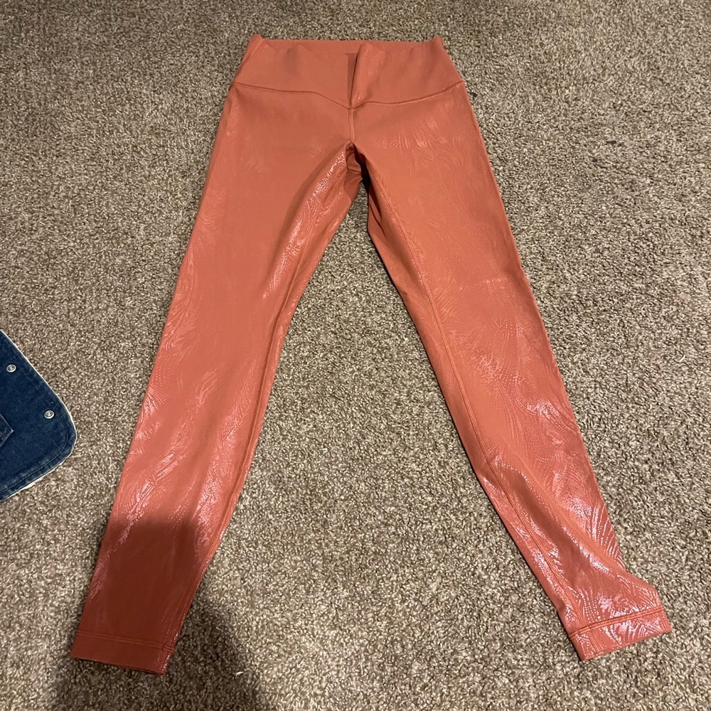 Pink designed Lululemon leggings